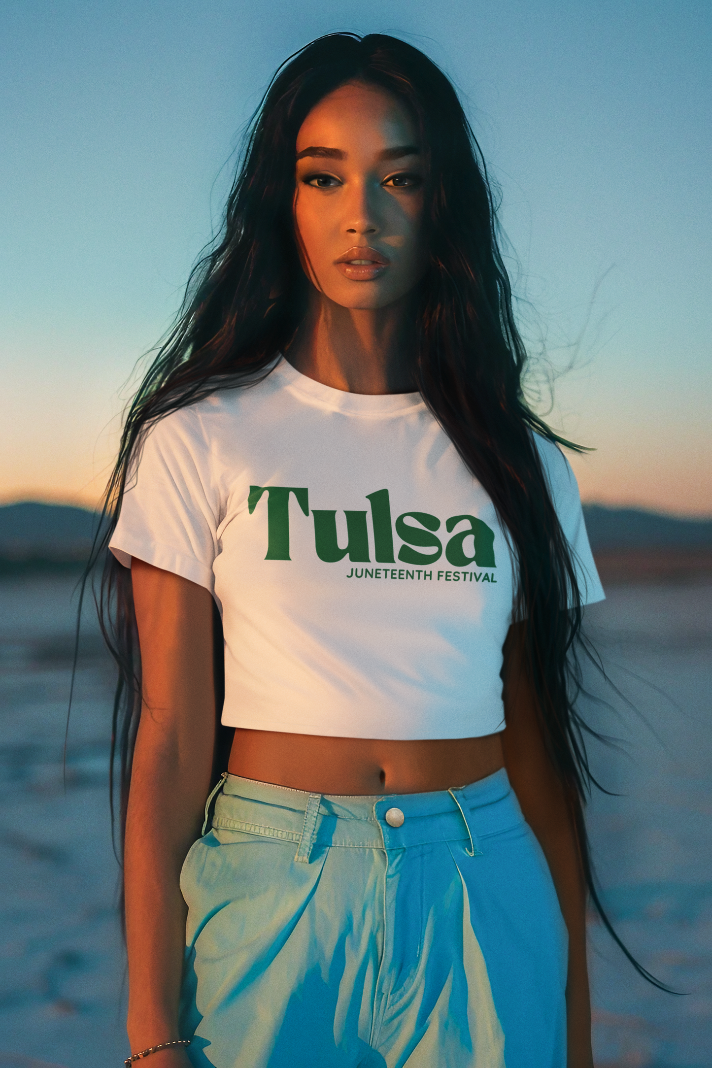 TULSA JUNETEENTH FESTIVAL CROP TOP TEE