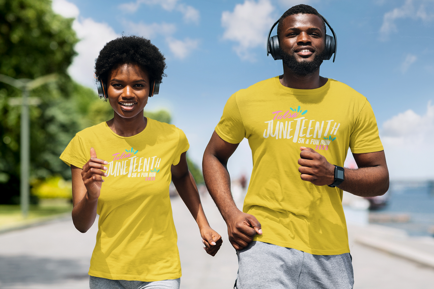 JUNETEENTH RUNNERS SWAG BAG ( SHIRT + CUSTOM WATER BOTTLE + TOTE BAG OR BACKPACK)
