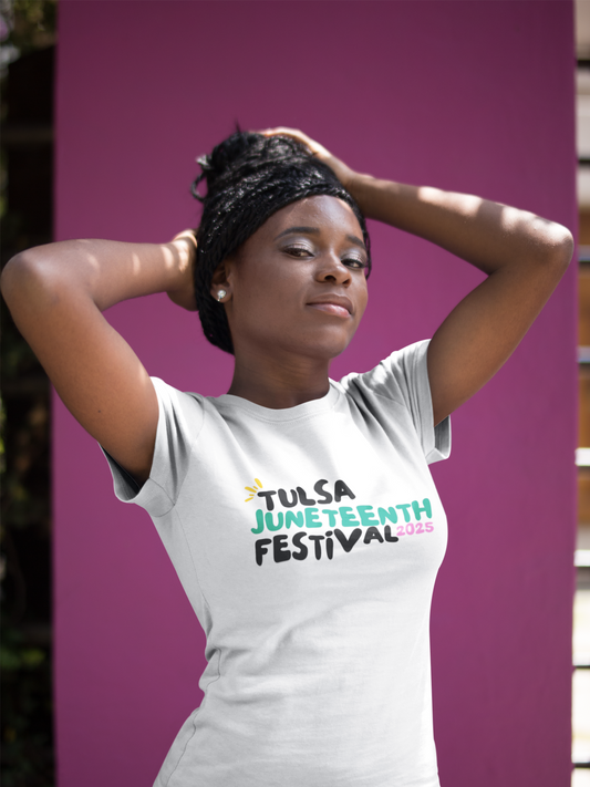 OFFICIAL 2025 TULSA JUNETEENTH FLORAL PRINT TEE